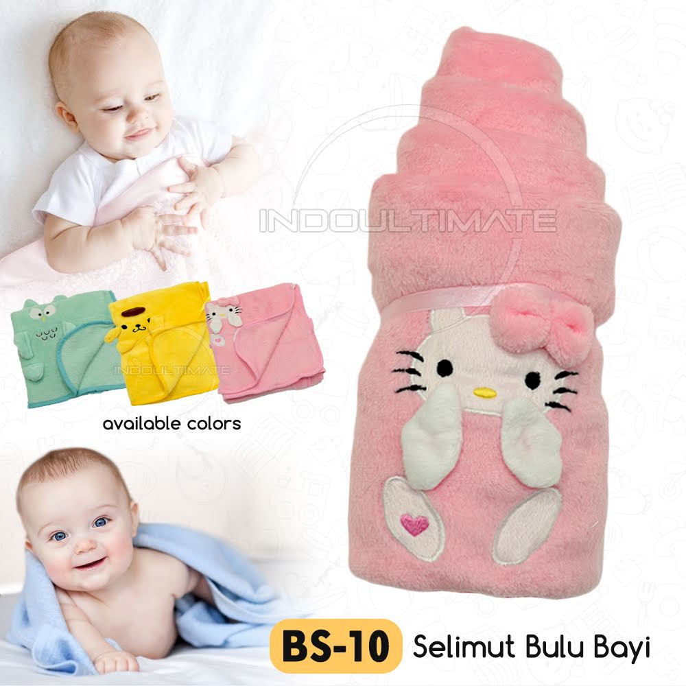 Selimut Bayi Karkter Tebal Lembut Halus JUMBO (110cmx80cm) Baby Blanket Selimut Tidur Bayi BS-10