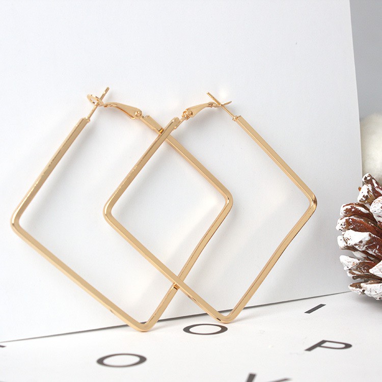 MORYMOSHI A34 Anting Kotak Segi Empat Elegant Earring Fashion Wanita Korea Aksesoris Fashion Murah