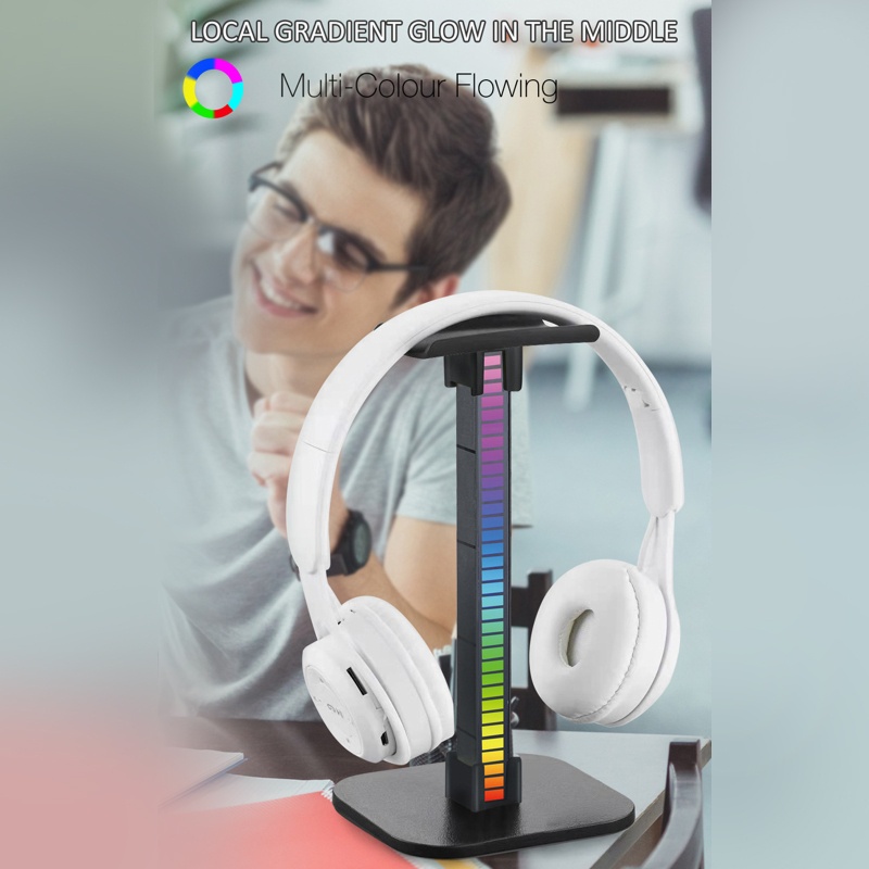 Bt Stand Display Headset Gaming Tahan Lama Untuk Remaja Dewasa Dudukan Headphone Yang Dapat Dilepas 4.33x3.94x7.68in Earphone Mount Bla