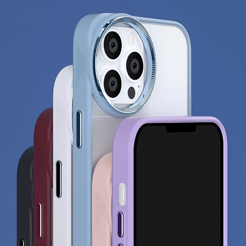 Case Bahan Silikon matte Dengan Lensa Mata Besar Untuk iPhone 11 Pro MAX 12 Pro MAX 13 Pro MAX