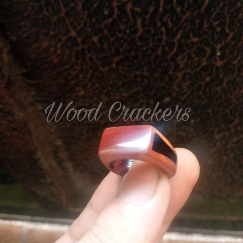 Cincin Kayu Stigi Setigi Karimun Jawa Kombinasi Galih Kelor