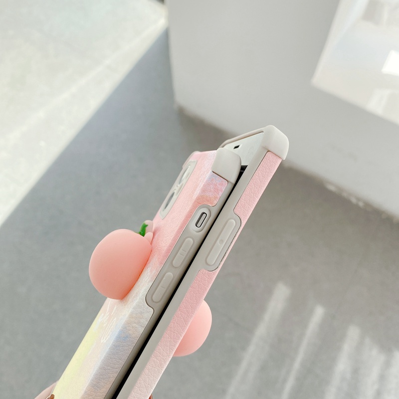 Pink Peach Doll Soft Case OPPO A9 A5 A53 A33 2020 A3S A7 A5S A12 Realme C1 F11 A91 Reno 3 5 A52 A92 F9 Pro K5 Realme XT Smile Casing VIVO Y17 Y11 Y12 Y12i Y15 V9 Y93 Y91C S1 Z1 Y20 Y20i Y20S Y12S Y19 Y50 Y30 Y30i-8