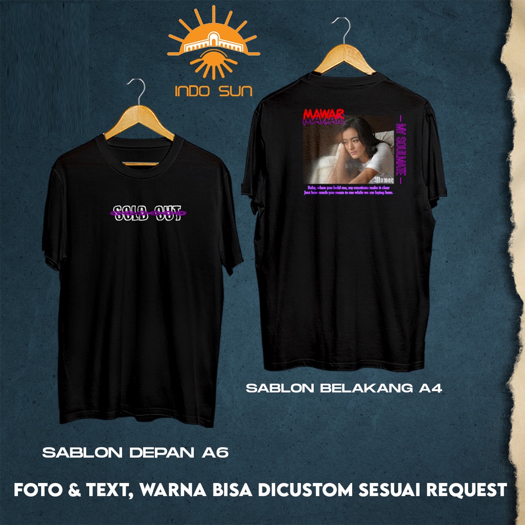 Kaos Custom Foto Asthetic - Kaos Foto Pacar - Kaos Aesthetic Pria Wanita - Kaos Custom Foto - Kaos S
