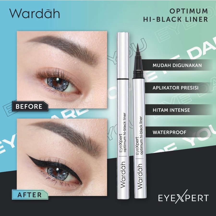 Wardah EyeXpert Optimum Hi-Black Liner 1 g- Eyeliner Spidol Waterproof