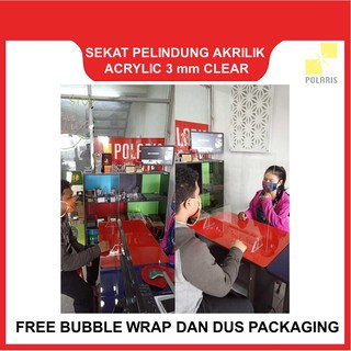 Sekat Pembatas Akrilik Acrylic Penjual Dan Pembeli Anti Sekat Pembatas Akrilik Acrylic Penjual Dan Pembeli Anti