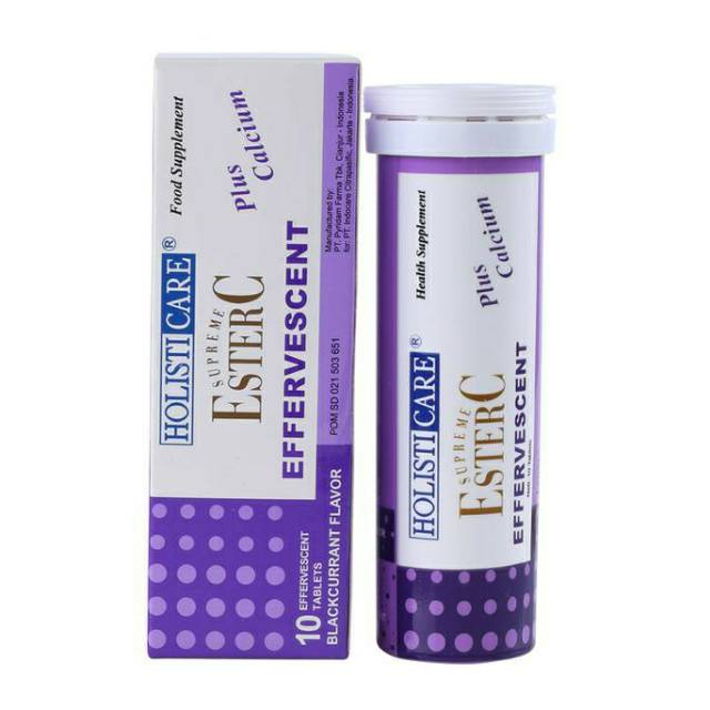 Ester C Effervescent  holisti care rasa blackcurrant