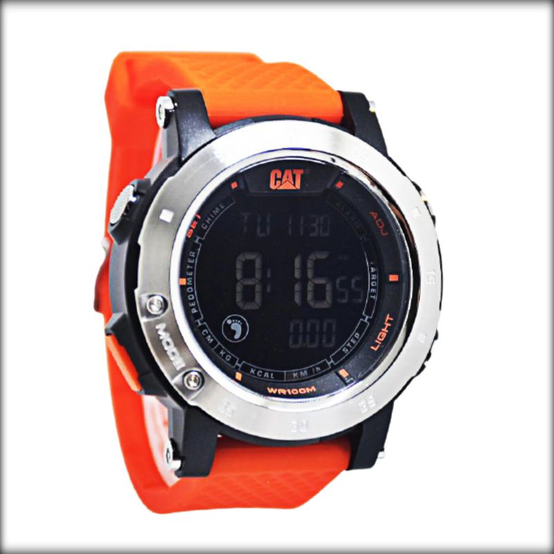 JAM TANGAN PRIA CATERPILLAR ORIGINAL CAT OP 167 SPORT DIGITAL STRAP RUBBER