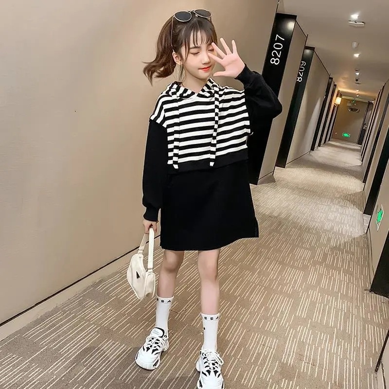 Plazababyku PASSWORD DRESS IVY HOODIE Dress Sweater 1 - 7 Tahun Baju Anak BerKualitas