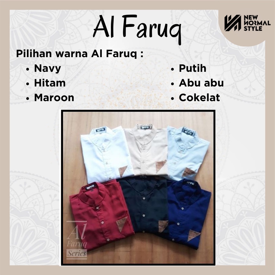 Al Faruq Kids Series Baju Kemeja Pakaian Koko Kokoh Muslim Kurta Anak Laki Laki 8 10 12 13 Tahun Lengan Pendek