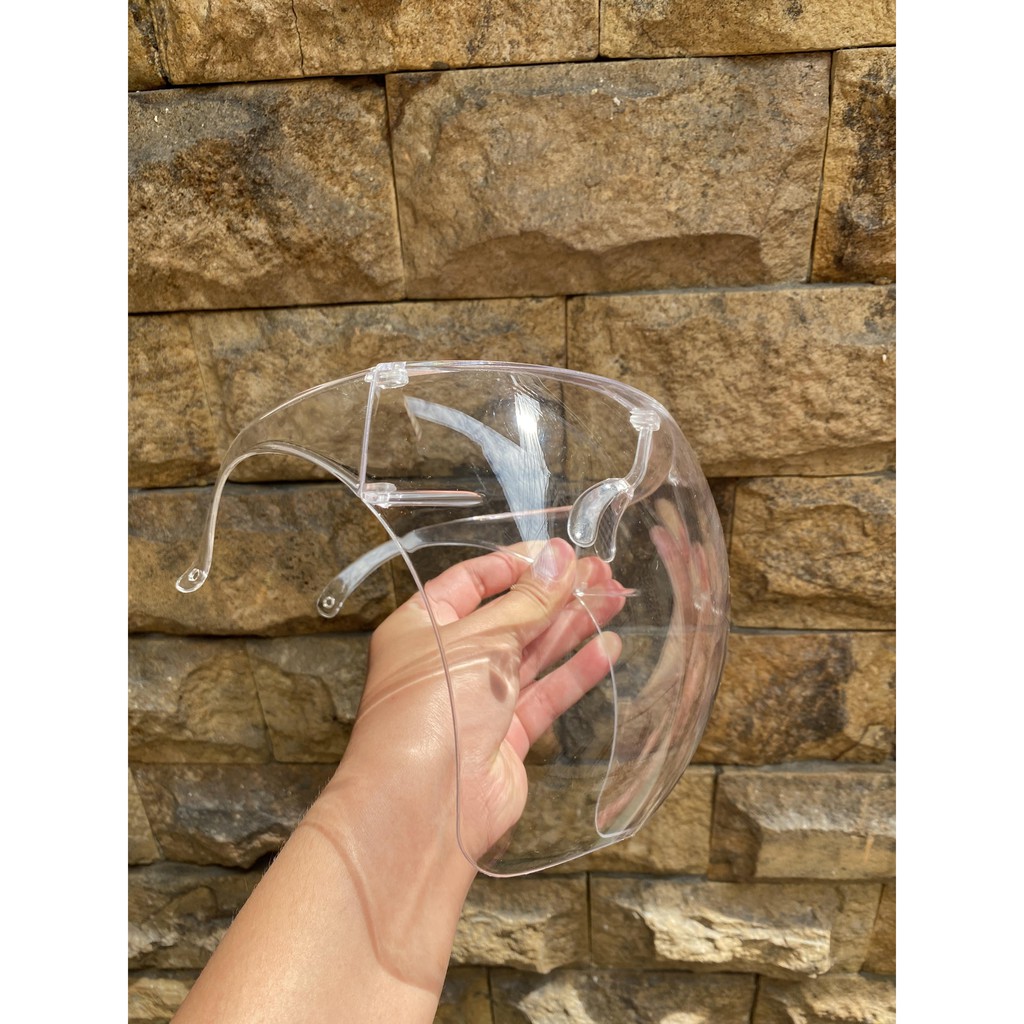 [GRATIS MASKER CASE] KACAMATA FACE SHIELD CLEAR GLASS PREMIUM RAFFI NAGITA