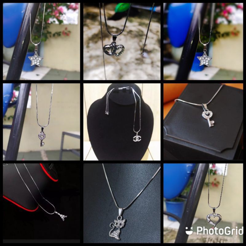 kalung titanium remaja polos/kalung new top model(45cm)