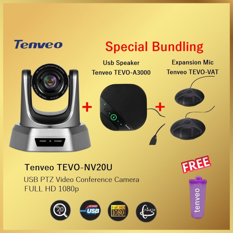 Tenveo TEVO NV20U+TEVO A3000+TEVO VAT Bundling Video Conference Cam