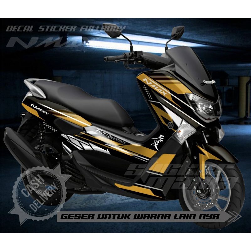 Stiker Decal NMAX Old Stiker Striping Full Body variasi sticker striping motor aksesoris motor custo
