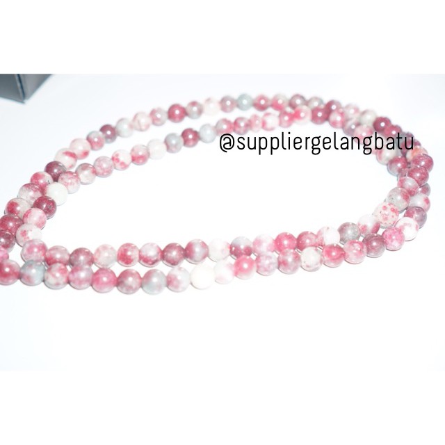 tasbih batu JASPER 8mm 99 butir premium tasbeh muslim alam akik doa aksesoris muslimmah pria wanita