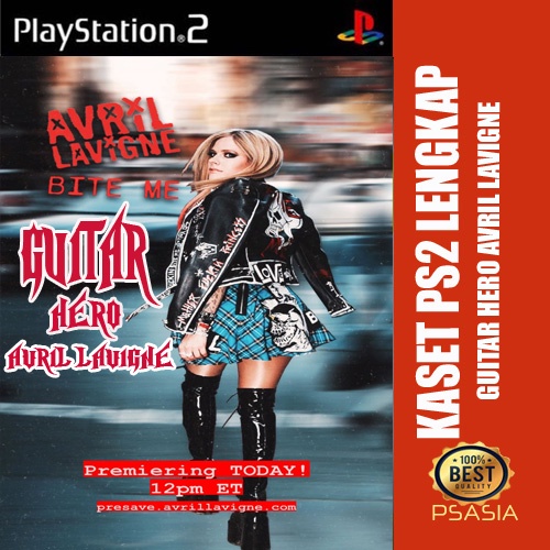 KASET PS 2 GUITAR HERO AVRIL LAVIGNE - Gitar Hero PS 2