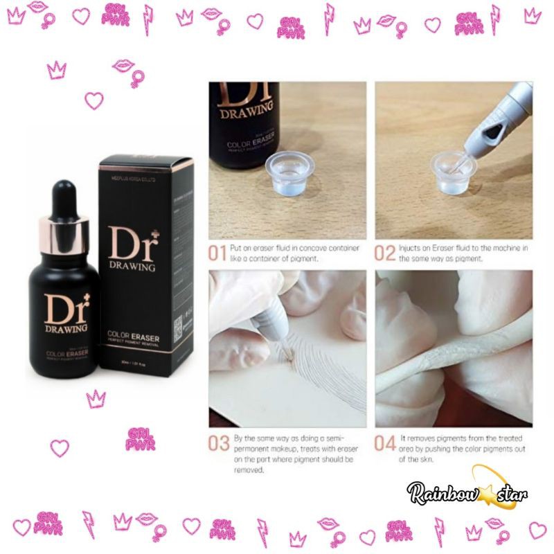 Dr.Drawing Color Eraser Penghapus Tinta Sulam