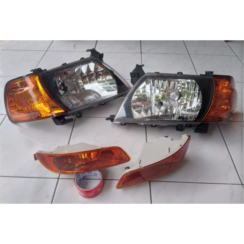 Paket Headlamp Sen FogLamp Kijang Kapsul 2003-2004 Custom