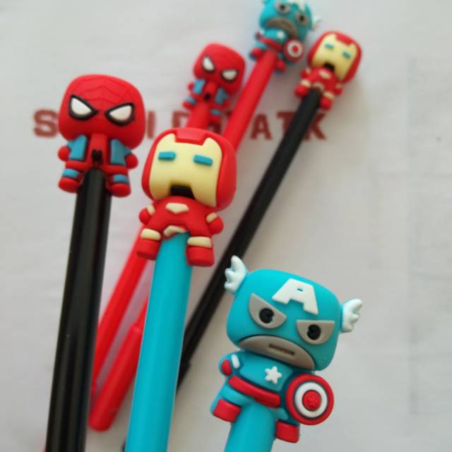 

Pulpen/Pen Gel Karakter Lucu Unik Avangers Mini