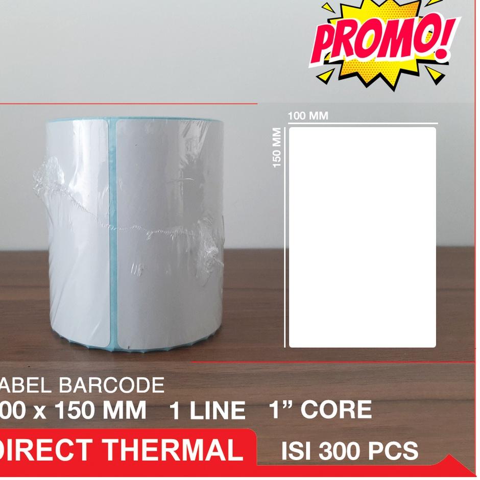 

Stiker Label Thermal Resi AWB 100x150 / 100 x 150 / 100x150mm Isi 300 New