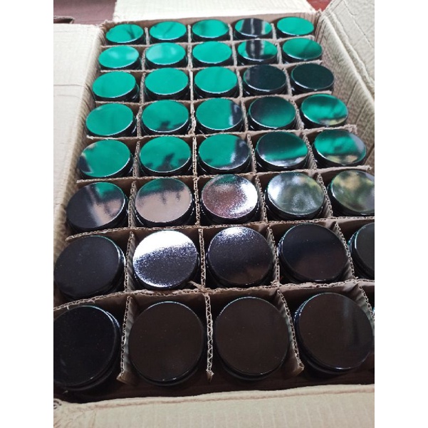 Pot kaca Glass jar / amber glass / glass jar 200pcs