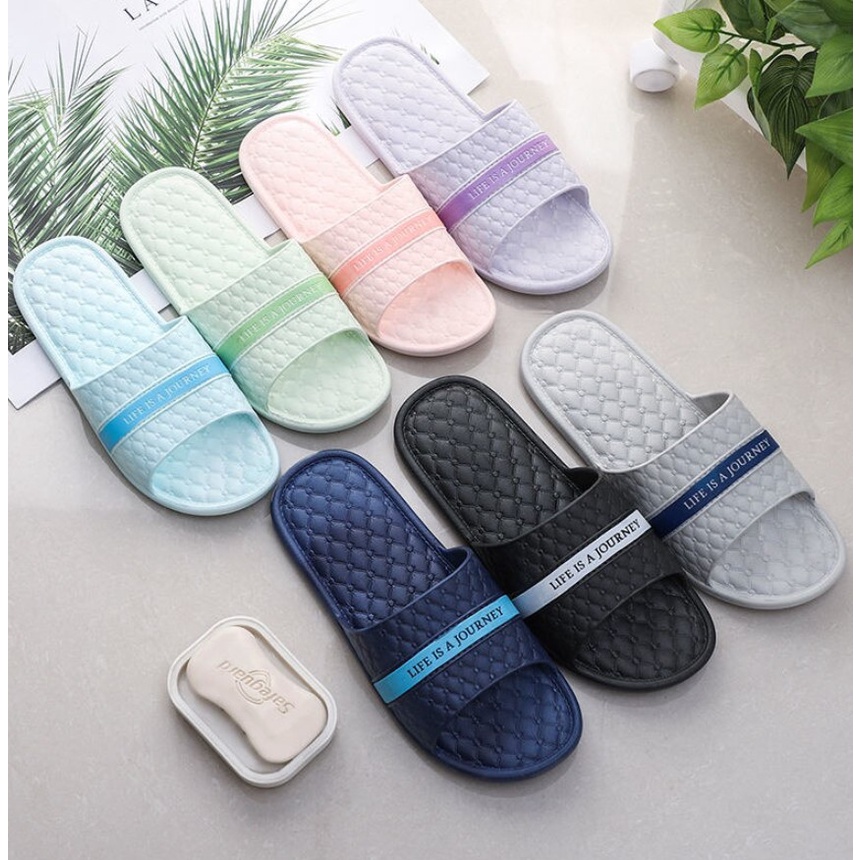 Sandal Rumah Pria Wanita Ringan Empuk Nyaman Anti Slip Slipper SP49