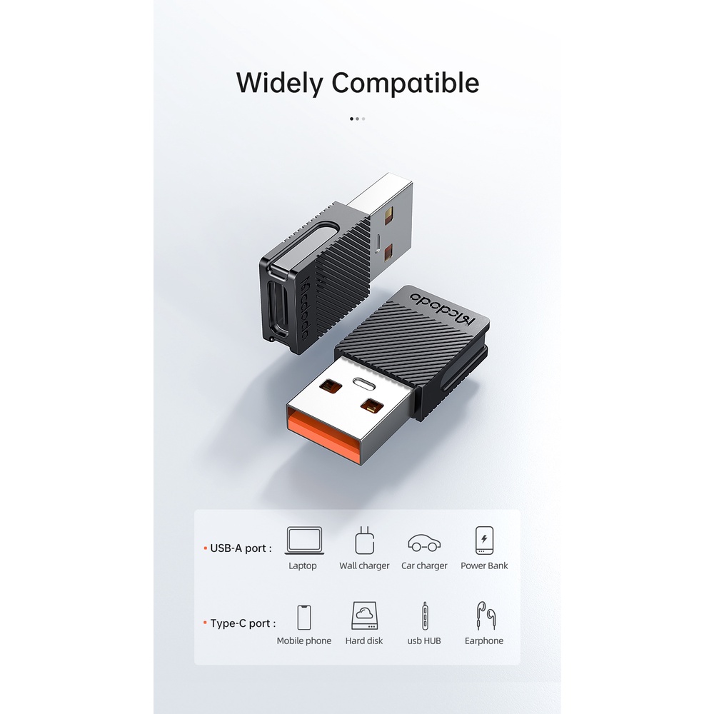 Mcdodo Converter Adapter Type C to USB OTG 5A Fast Charging