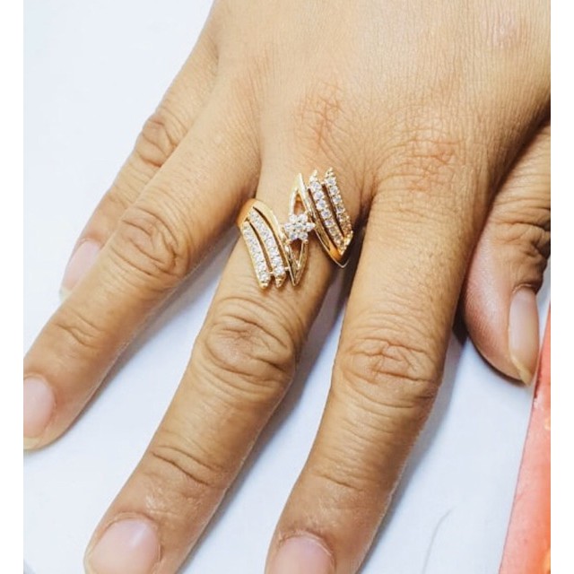 Cincin wanita permata cincin lapis emas cincin perhiasan fasion wanita cincin permata