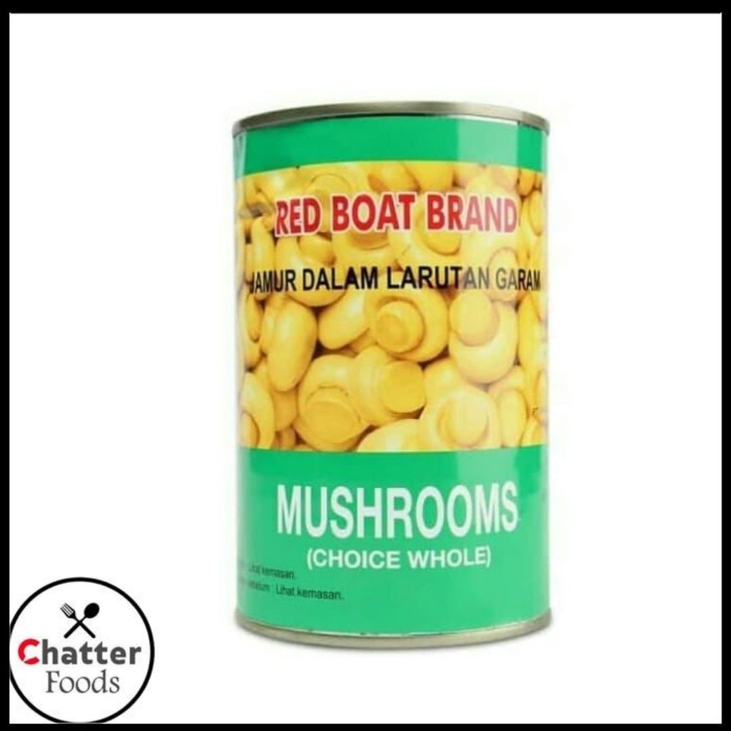 

Jamur Dalam Larutan Garam 425gr RED BOAT BRAND Champignons / Jamur Kaleng