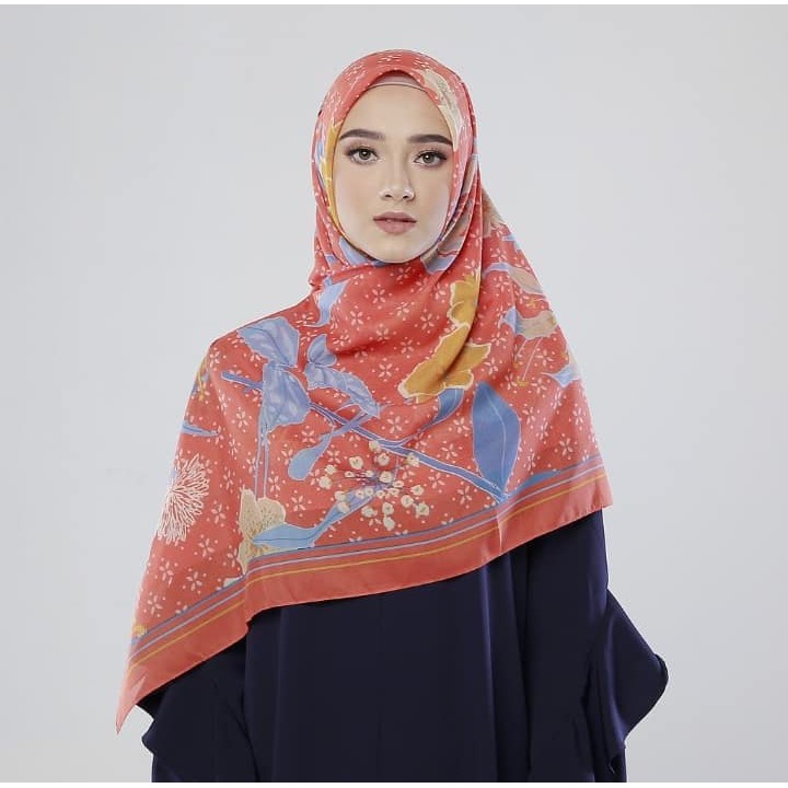 Zoya Hijab Segiempat Spancer Scraf Jilbab Motif