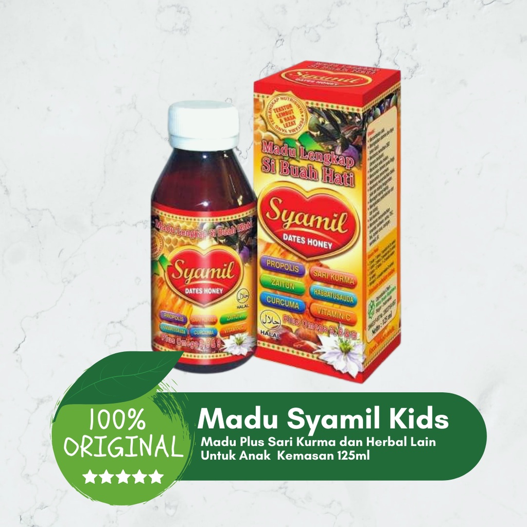 

Madu Syamil Dates Honey Madu Si Buah Hati Syamil Anak 125Ml