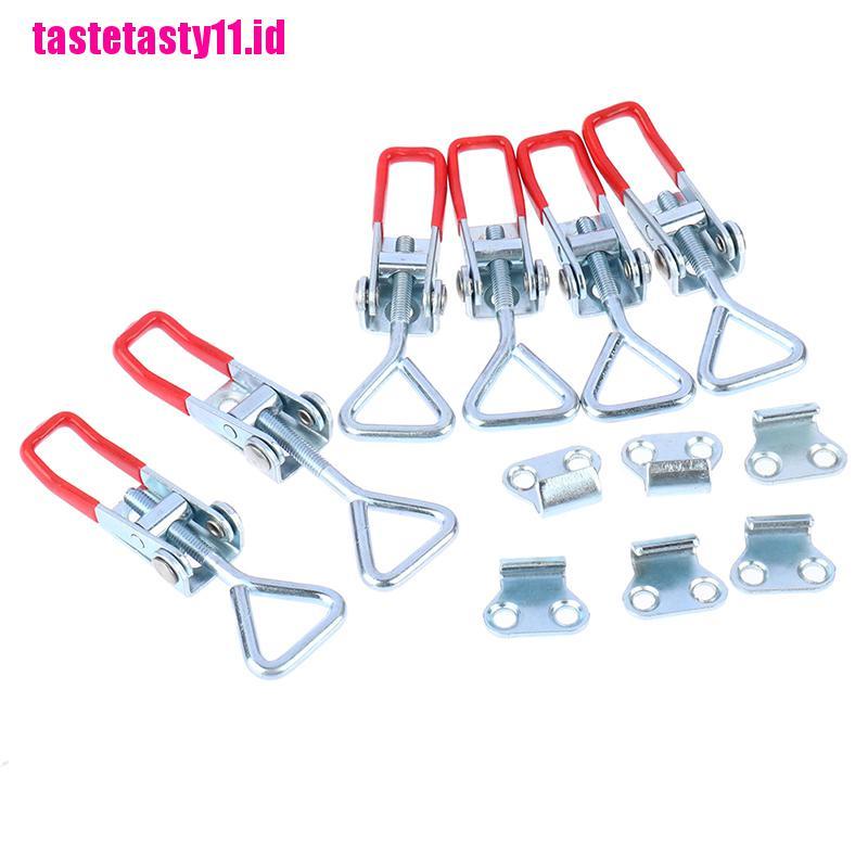 2 / 4pcs Toggle Clamp Bahan Baja Dapat Disesuaikan