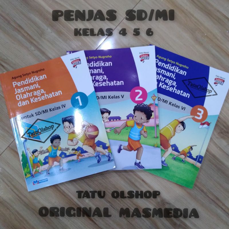 Buku Pjok Penjasorkes SD Kelas 4 5 6 IV V VI Kurikulum 2013 Revisi Masmedia