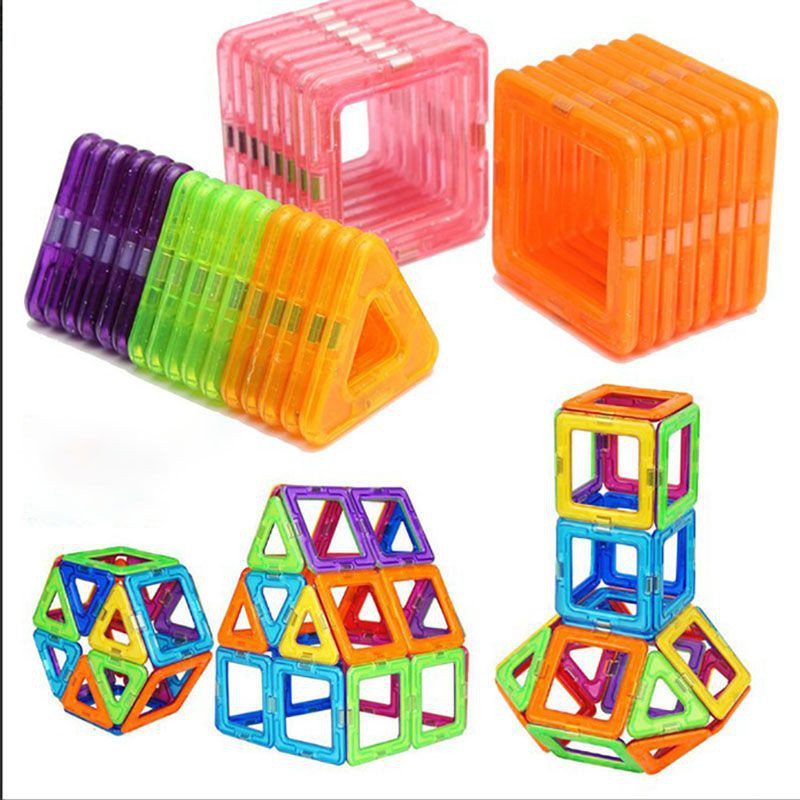 128/184/246pcs Magnetic Blocks Building Blocks Magnet Toys Construction Educational Toys for Kids Children