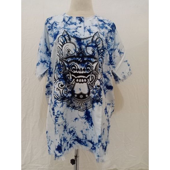 BAJU BARONG YANTRN DEWASA/BAJU ATASAN PRIA WANITA KHAS BALI-BIRU
