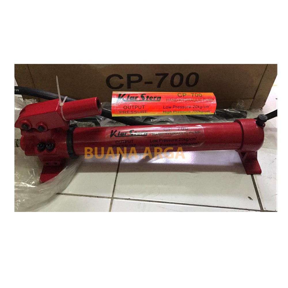 Pompa busbar Hydraulic hidrolik Hand Pump CP-700 KlarStern manual