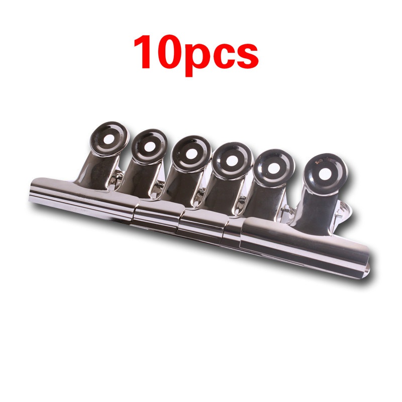 10pcs 38mm Round Stainless Steel Clips Paper Documents Organizer Binder Clip School Office Accessories