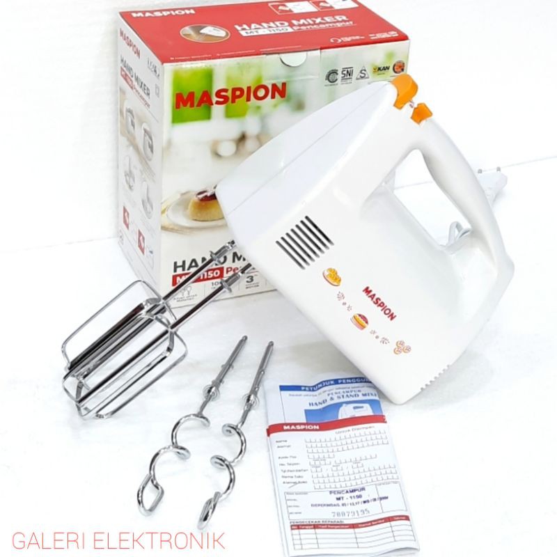 Mixer tangan,hand mixer Maspion MT 1150/1170/1190