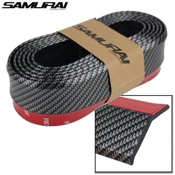 Pelindung Bumper List Karet Universal Hitam Samurai CARBON