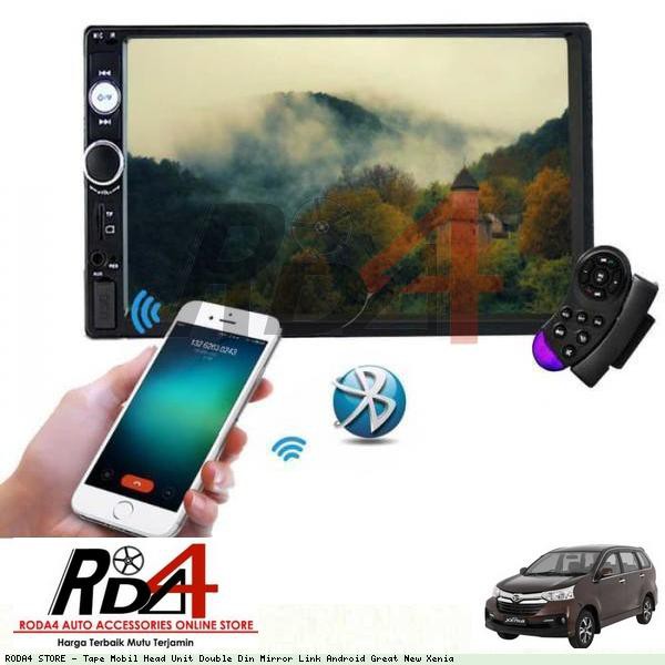 Tape Mobil Head Unit Double Din Mirror Link Android Great New Xenia