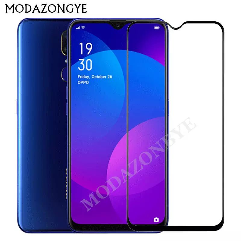 PAKET 3in1 TEMPERED GLASS LAYAR KAMERA SKIN CARBON OPPO F11 TG ANTI GORES FULL SCREEN PROTECTOR