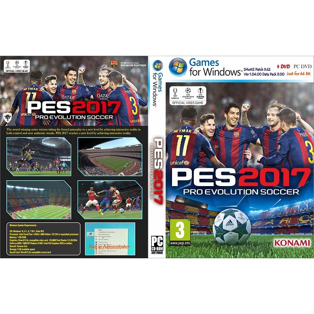 Pro Evolution Soccer 2017 (PES 2017 Full Update 2018) - With Cover