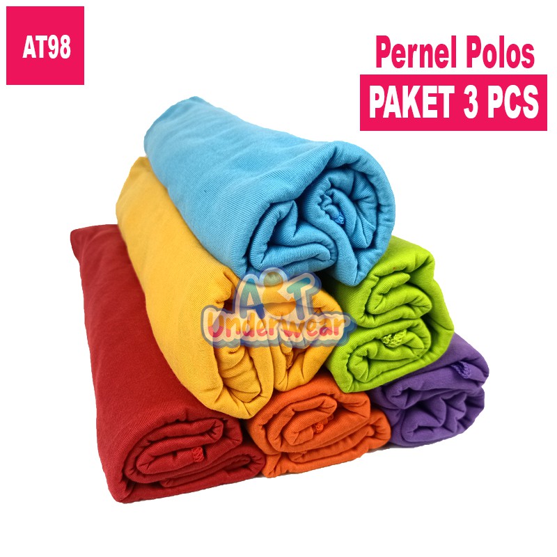 AT98 (3PCS) Pernel Polos/Bedong Bayi Polos/Selimut Bayi