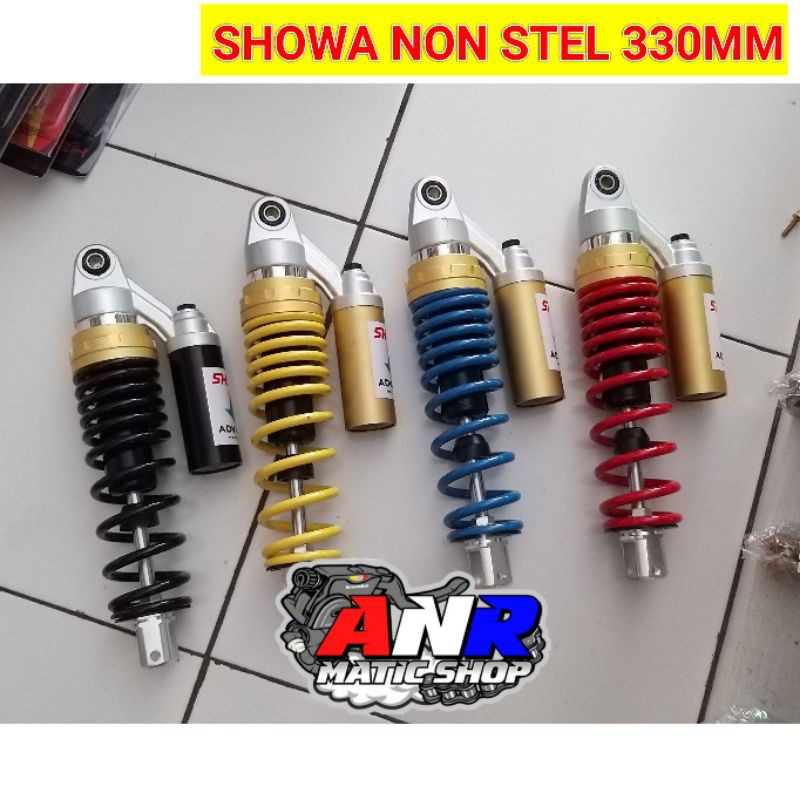 Shock showa non stel 330mm hitam thailand vario beat mio scoopy soul fino 125 110 150 fi esp karbu