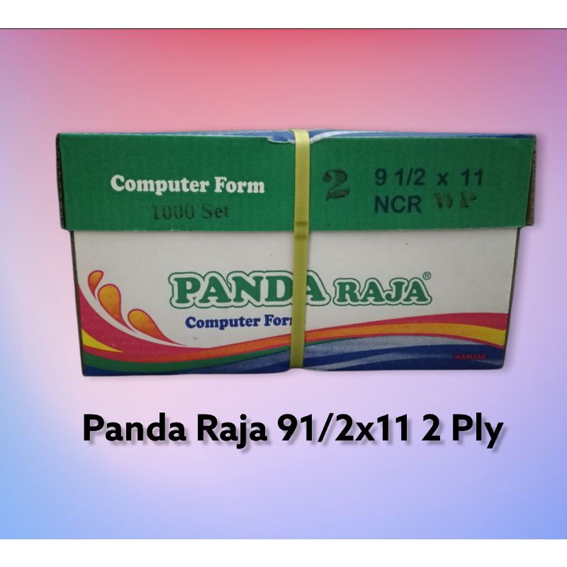 

PANDA RAJA kertas Continious form 91/2x11 2 Ply Ncr