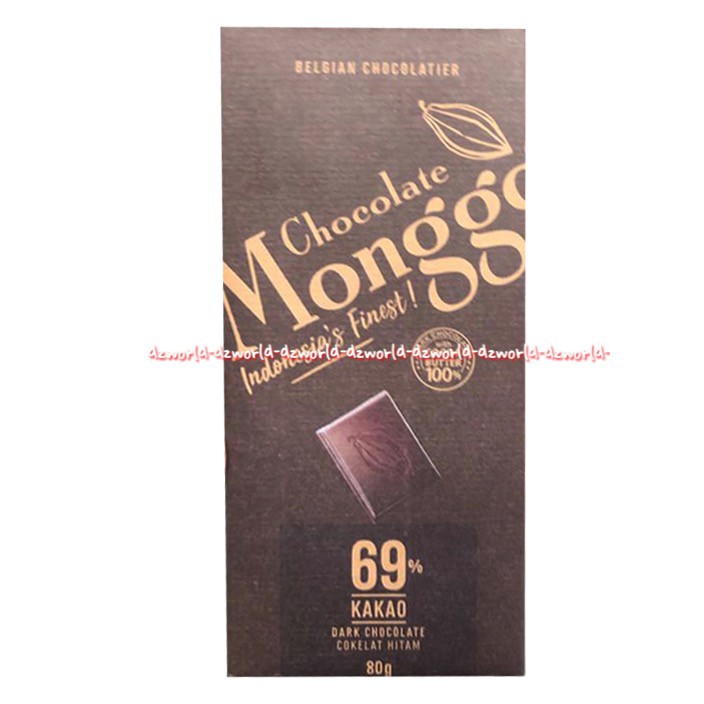 Monggo Extra Fine Chocolate Cocoa Cokelat Tersedia 3 Varian 80gr