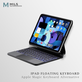 MILS Floating Magic Keyboard Case for iPad Pro 11 2018 2020 2021 2022 M1 / Air 4 2020 Air 5 2022 / Pro 12.9