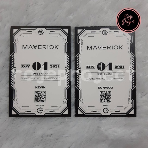 THE BOYZ - Invitation Card Kevin Sunwoo MAVERICK PC