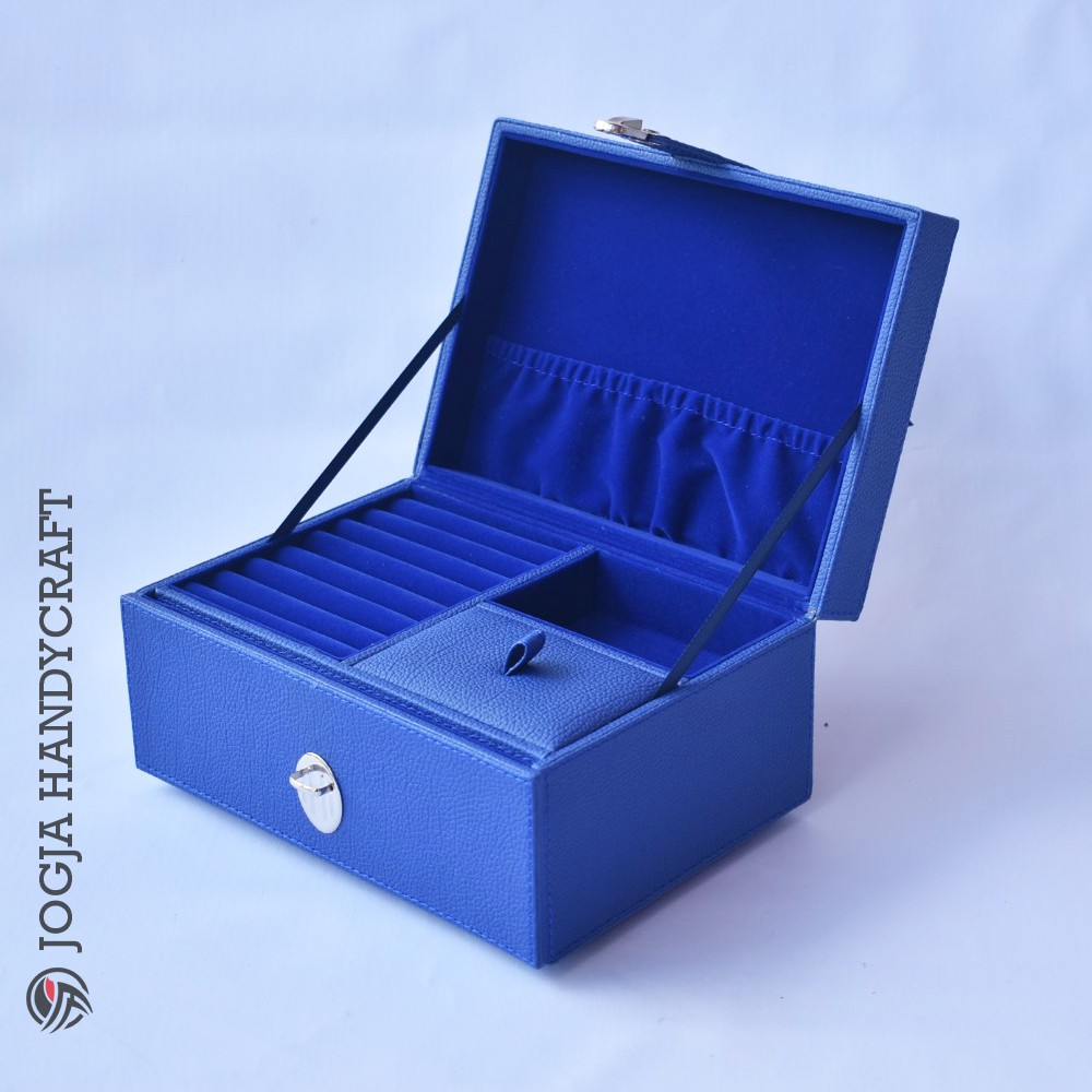 NEW!! Jewelry Box | Kotak Tempat Perhiasan &amp; Accesories Benheur Blue