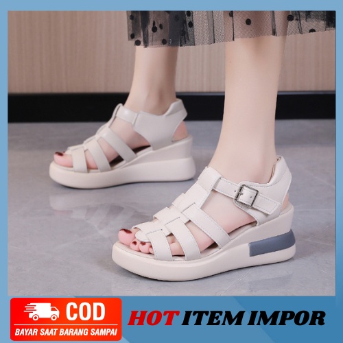 MB63-09 Wedges Wanita Formal Sandal Wanita Import COD Termurah