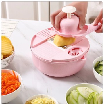 Alat Pemotong Sayuran 12 In 1 ~ SET Parutan Sayur & Buah Serbaguna